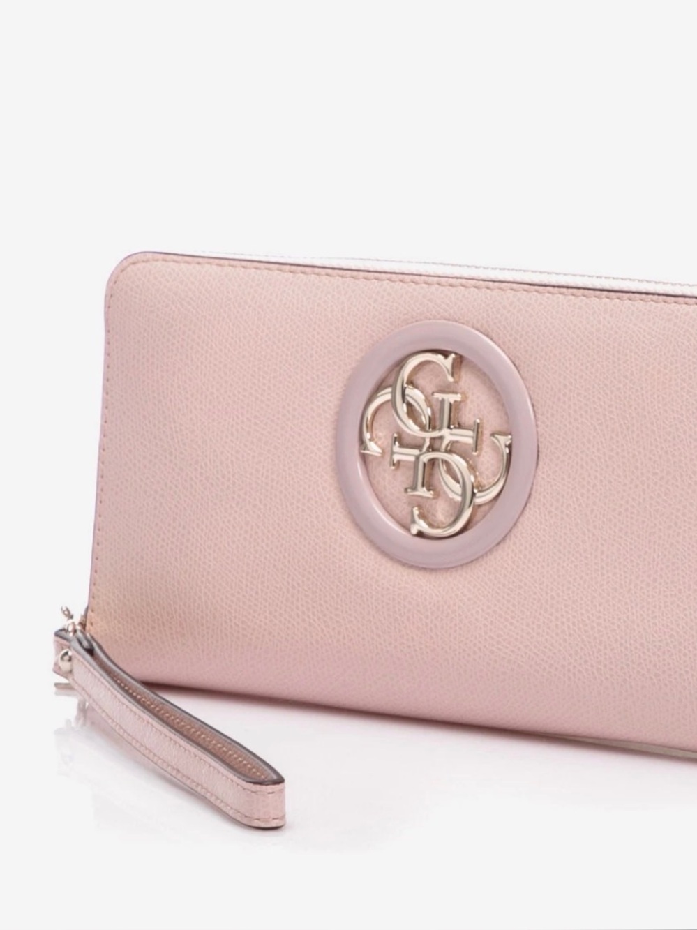 Guess Zip-Around Wallet in Pink Like New
